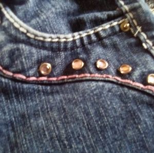Little girls never worn jeans with gemstones